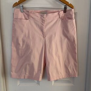 Talbots light pink women’s Bermuda shorts cotton size 12